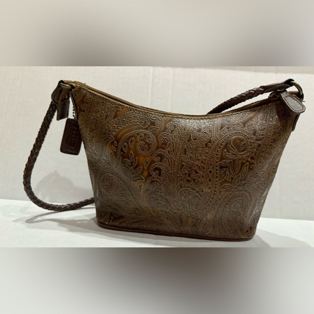 Vintage Relic By Fossil Tooled Embossed Paisley S… - image 3